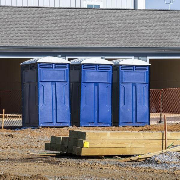 Heavy-duty construction site porta potty in Warrenville, South Carolina